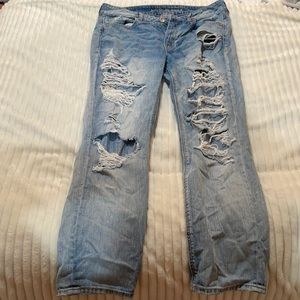 Size 10 Regular Ripped American Eagle Jeans